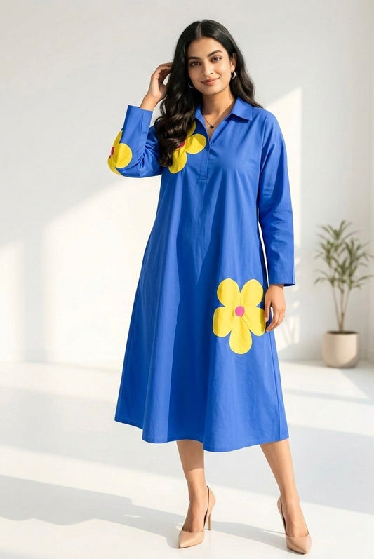 Light Purple Satin Finish Gown For Women & Girls