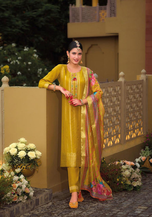 Green Cotton Kurti And Bottom With Digital Printed Dupatta For Women & Girls