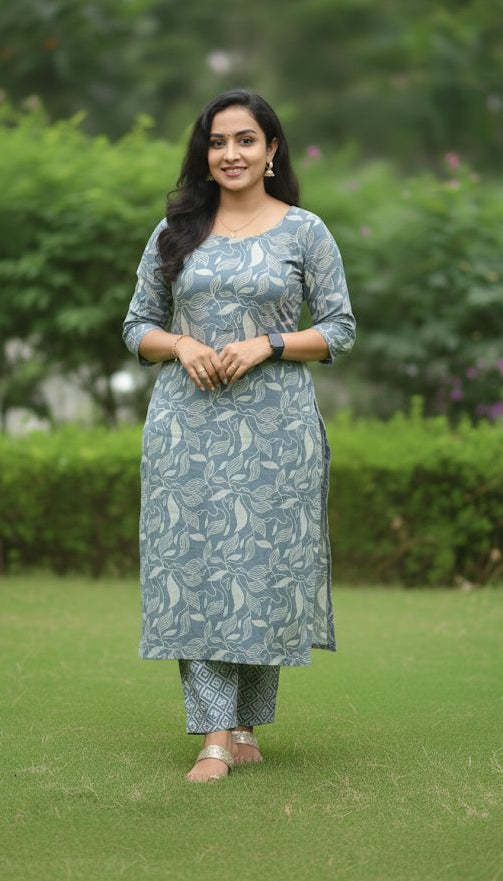 Light Blue 2 Piece Set For Women