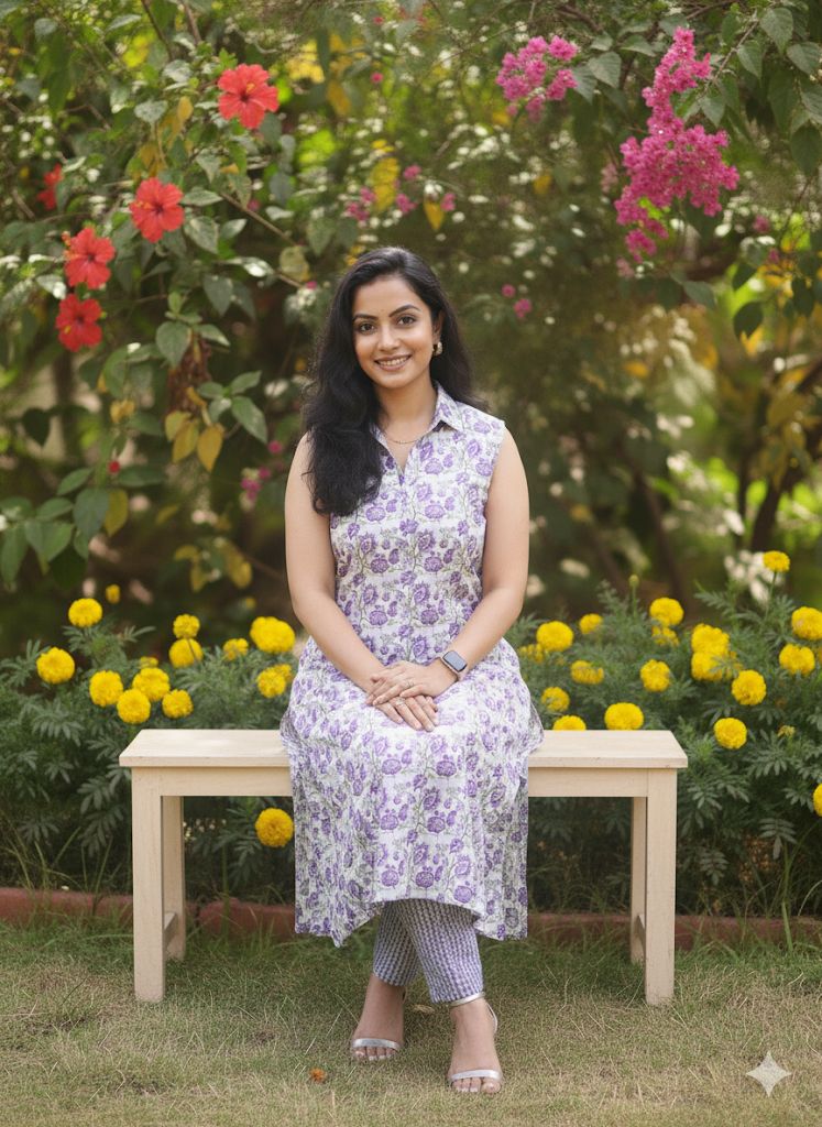 White And Blue 2 Piece Palazoo Set For Women AIRA FABRICS