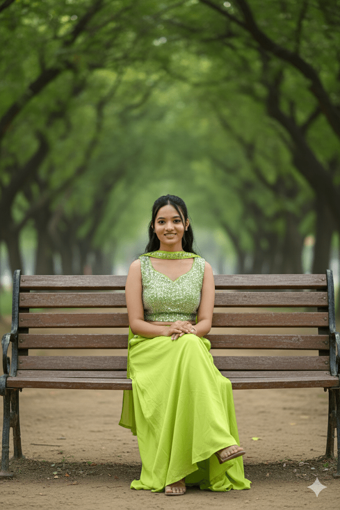 Citrus Green Cotton Crop Top & Palazzo Set For Women & Girls - Aira Fabrics Designer Studio