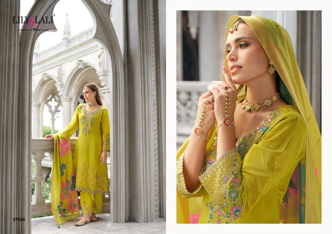 Dark Parrot Green Roman Silk A Line Kurti With Cotton Laning For Women - Aira Fabrics Designer Studio