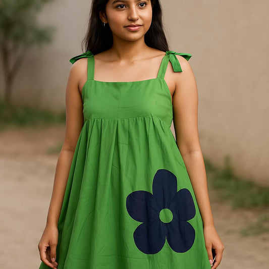 Dark Parrot Green Glamorous Long Gown For Women & Girls