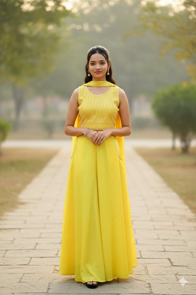 Vibrant Lavender Ensemble With Intricate Silver Floral Embroidery Lehanga For Women & Girls