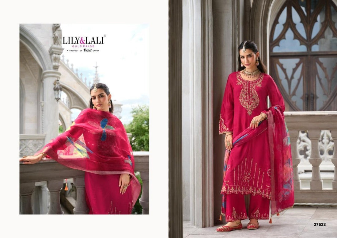 Pink Roman Silk A-Line Kurti for Women - Aira Fabrics Designer Studio