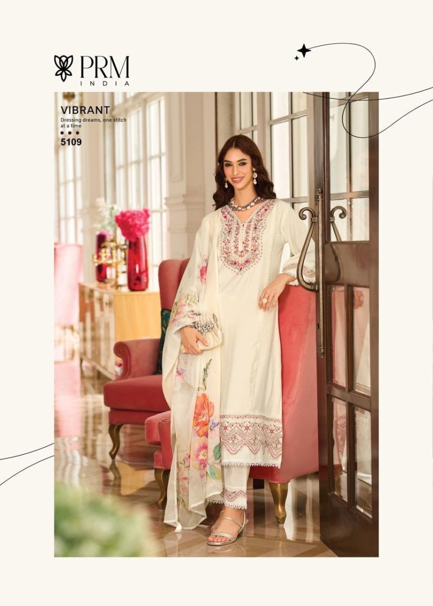 White Purle Print Roman Silk A Line Kurti With Cotton Lining For Women - Aira Fabrics Designer Studio